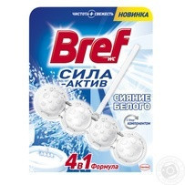 Блок туалетной Bref Сила актив Сияющий белый 50г Київ - зображення 1