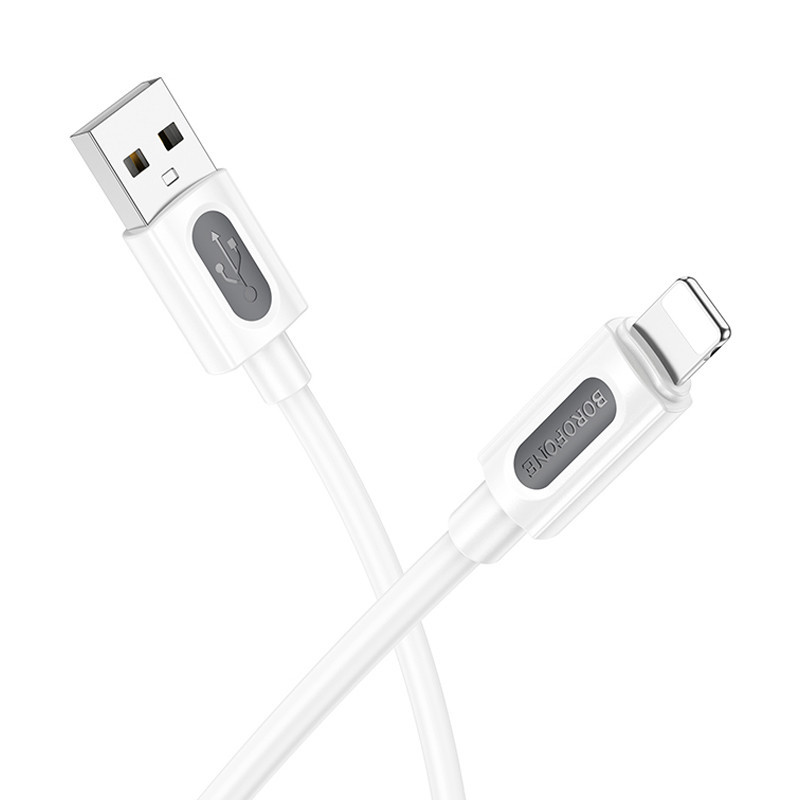 Дата кабель Borofone BX114 Structure USB to Lightning 2.4A (1m) Херсон - изображение 2
