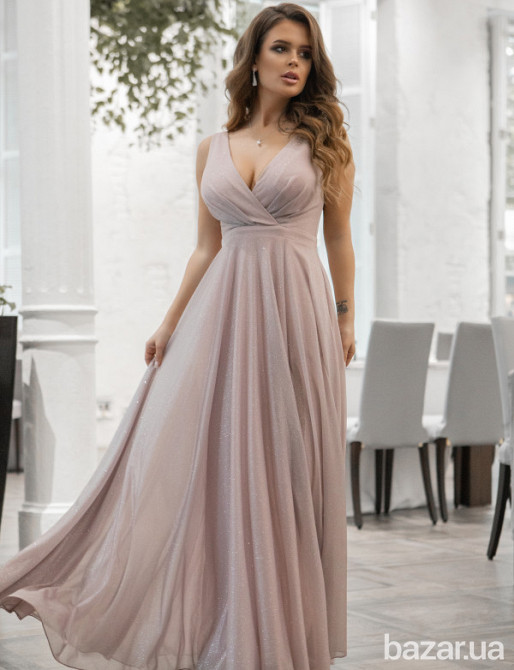 Лиловое вечернее платье с блеском Киев - изображение 1