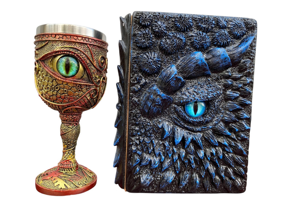 Подарочный набор Бокал 3 Глаз Зеленый и Блокнот 3 «Книга теней и Глубин» Київ - зображення 3