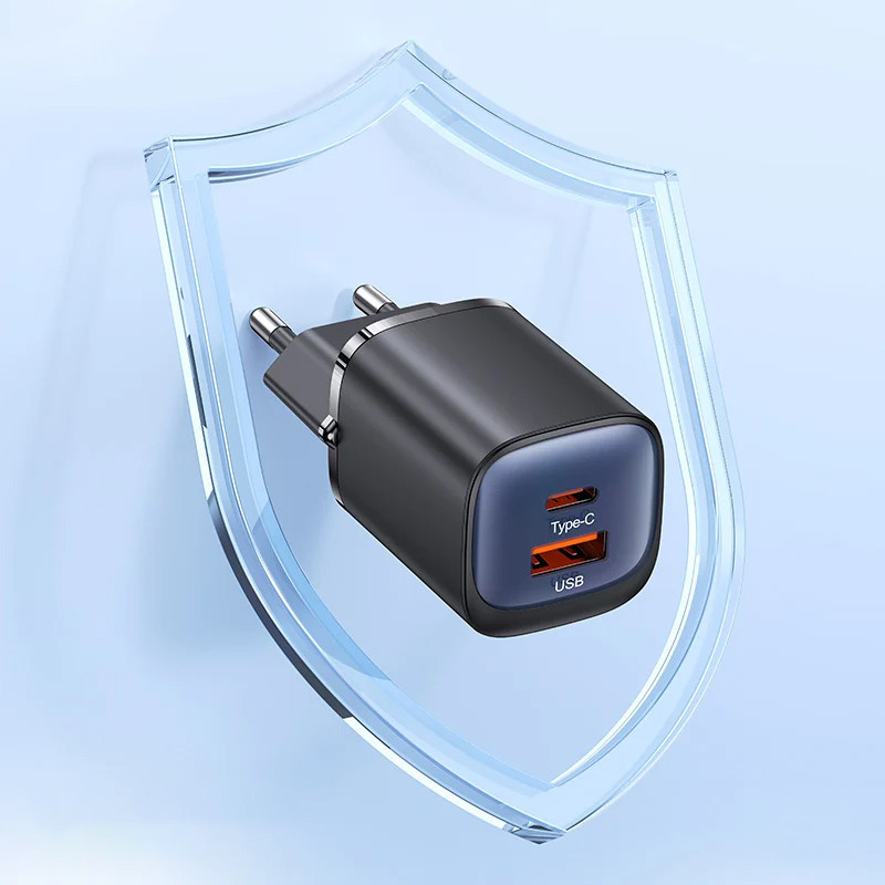 СЗУ Usams US-CC254 GaN HC Ser. 30W (1USB-A/1C) Херсон - зображення 3