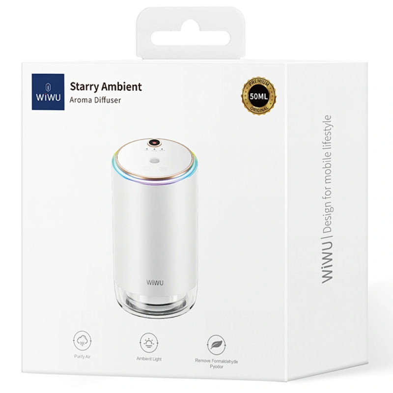 Увлажнитель воздуха WIWU Wi-AR003 Starry Ambient с арома-диффузором Херсон - зображення 4