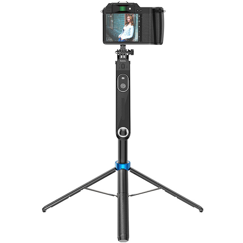 Монопод для селфи Hoco K22 Anti-shake с треногой + съемный BT пульт Херсон - изображение 5