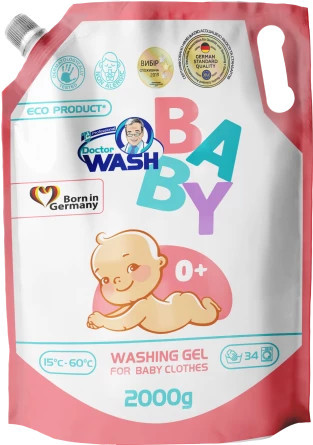 Гель для прання дитячої білизни Doctor Wash Baby 724892 2 л Київ - зображення 1