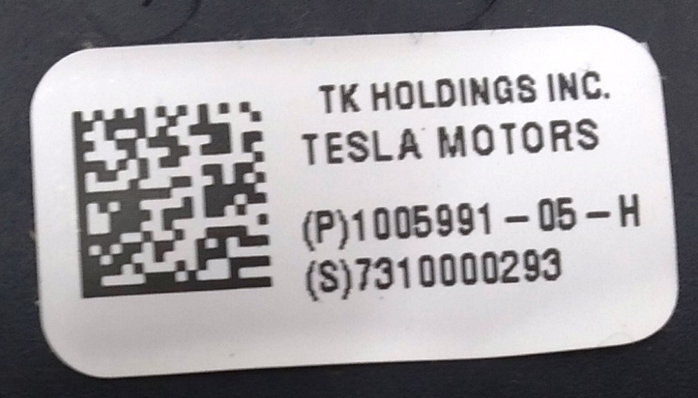 Замок ремня безопасности пассажирского сиденья BLK Tesla model S, model S REST, model X 1005991-05-I Киев - изображение 3