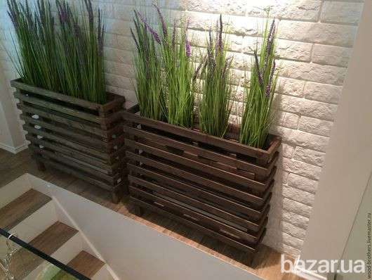 Кашпо из дерева для цветов, овощей и фруктов. Кашпо з дерева. Киев - изображение 5