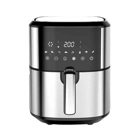 Аэрогриль мультипечь на 2 тэна Rotex Up DownFry ROM-760-XL 2000 Вт 7.5 л серебристая Київ