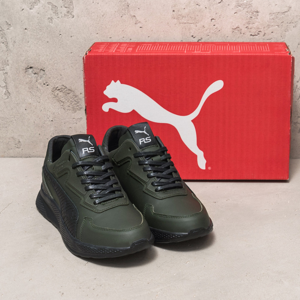 Мужские кожаные кроссовки Pm RS Green Київ - зображення 5