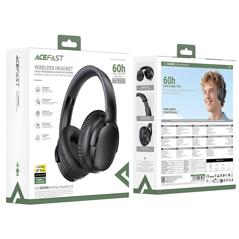 Накладные беспроводные наушники Acefast H10 Херсон - изображение 6