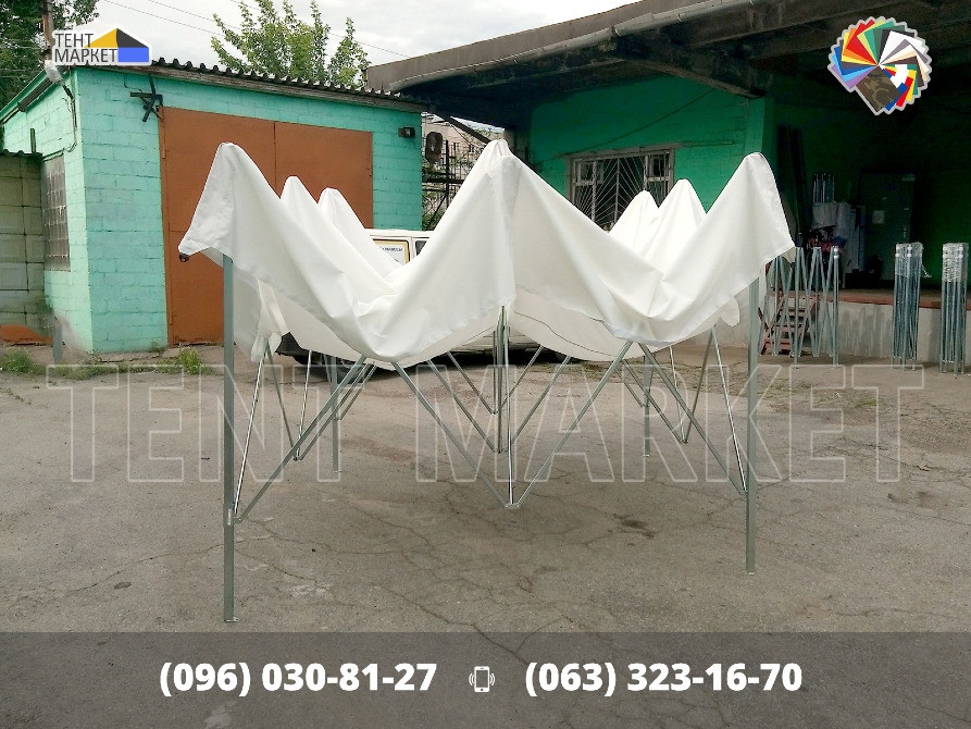 Намет розкладний 4х4 розсувний шатер трансформер. Пошиття виготовлення тентів шатрів наметів зонтів Запоріжжя - зображення 6