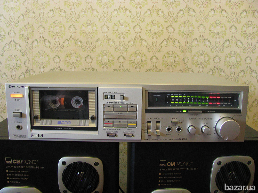 Кассетная дека Hitachi D-E65 (3 Head) Харків - зображення 1