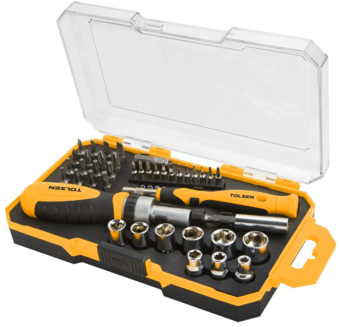Набор бит Tolsen с рукоятками 42 предмета Винница - изображение 1