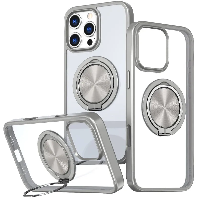 TPU+PC чехол Metal Ring with MagSafe для Apple iPhone 16 Pro Max (6.9") Херсон - изображение 2
