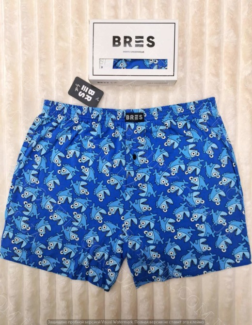 Мужские семейные трусы BRES «Crazy Shark» (арт. MBXK 307/01/126) Кривий Ріг - зображення 1