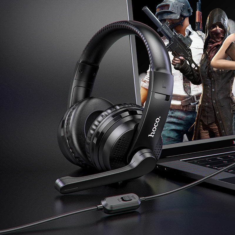 Уценка Накладные наушники Hoco W103 Magic Tour Gaming (3.5mm/1.2m) Херсон - зображення 5