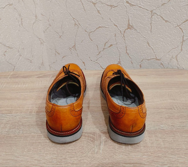Шкіряні чоловічі туфлі броги CLARKS 44р./29 см Раздельная - изображение 7