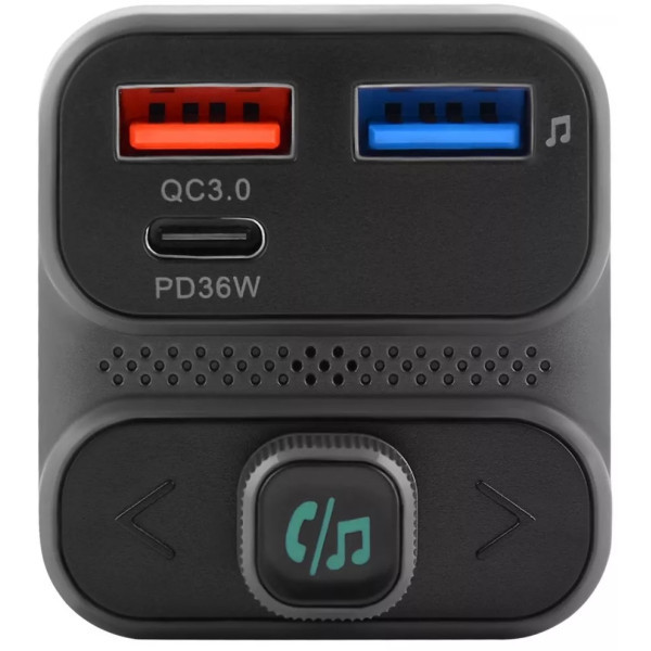 FM-трансмітер Proove FM Launcher Luxor SE 36W (PD+QC3.0) Type-C+USB Gray (FMLX20120003) (Код товару: Харків - зображення 2