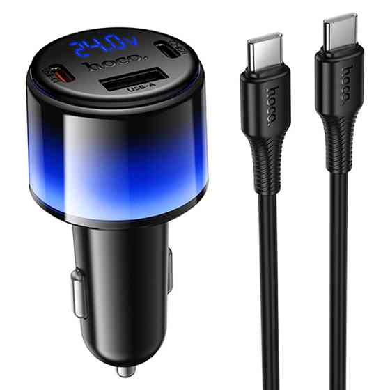 АЗУ Hoco Z69A Vivido PD37W+QC3.0 (1USB-A/2C) + кабель Type-C to Type-C Херсон