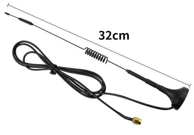 GSM антенна 700-2700 МГц 7 дБ, до 30 Вт, 32 см, RG 174 3 м, RP SMA, на магнитном основании. Смотрите Дніпро - зображення 10