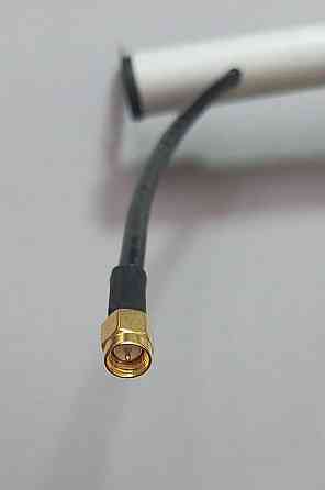 Антенна 1150-1250 МГц 6 дБ 50 Вт круговая DN111206W, SMA-male разъем, светло-серая Днепр