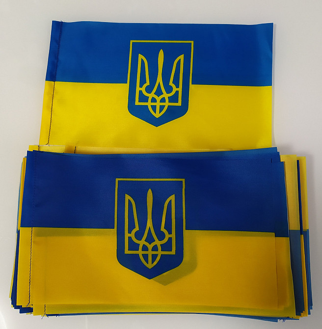 Флажки Украины на палочке 12 х 20 см Київ - зображення 10