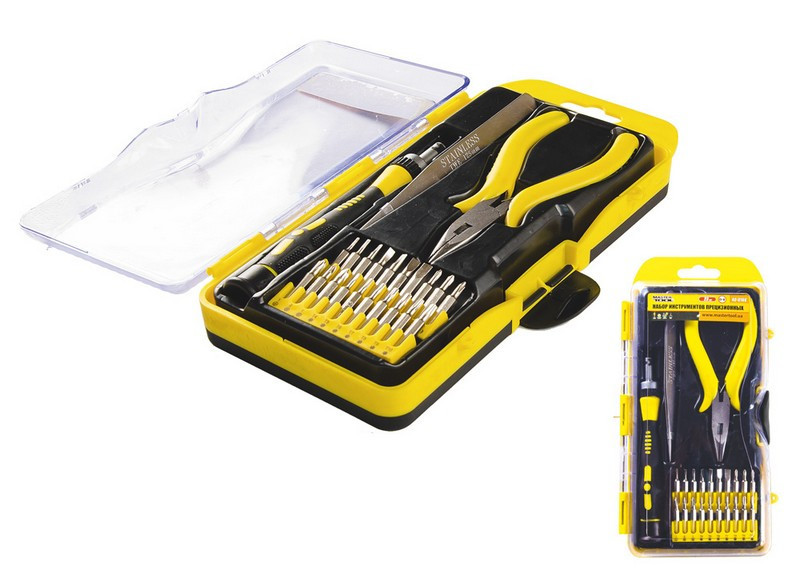 Насадки отверточные прецинзионные MASTERTOOL и инструменты набор 23 шт 40-0166 Харків - зображення 1