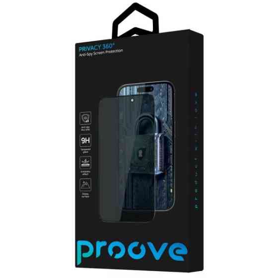 Захисне скло Proove Privacy 360 для iPhone 17 Pro Max Black (PGP360I17PM1) Харків