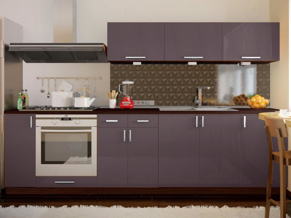 Пряма кухня ВІП-Майстер Марго фатін 2,7 метра ❀ VIP-Master Margo 2700 Киев - изображение 5