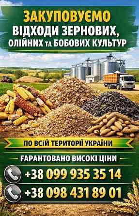 Куплю некондицію, зерновідходи та побічну агропродукцію Чернігів