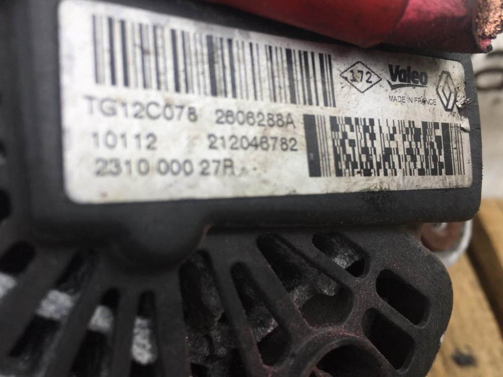 Генератор Renault Scenic III 1.5 dci 2009-2016 (231000027R) Ковель - зображення 2