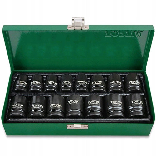 Набор ударных головок TOPTUL 1/2" 10-24мм 15ед. GDAD1501 Харьков - изображение 3