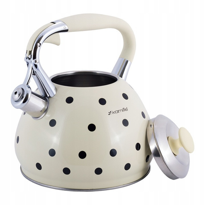 Чайник Kamille из нержавеющей стали со свистком 3 л (KM 0695AN) Одесса - изображение 4