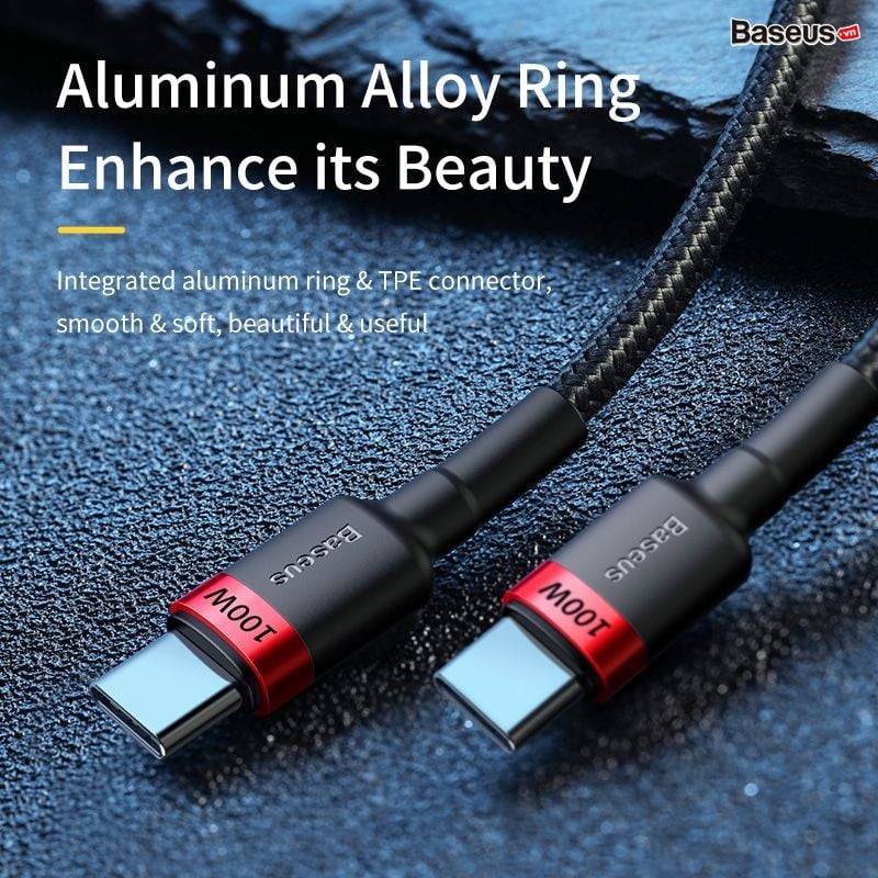 Дата кабель Baseus Cafule Type-C to Type-C PD2.0 100W (2m) (CATKLF-AL) Херсон - изображение 4
