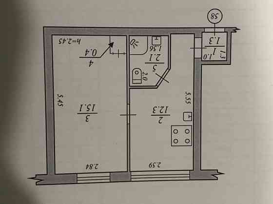 Продам 1 ком.кв.ул.Ю.Савчкеко(верх). Днепр