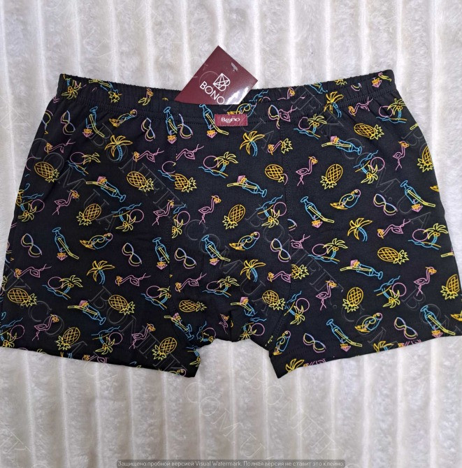 Мужские хлопковые боксеры с рисунком ТМ BONO (арт. МШ 950431) Кривой Рог - изображение 1