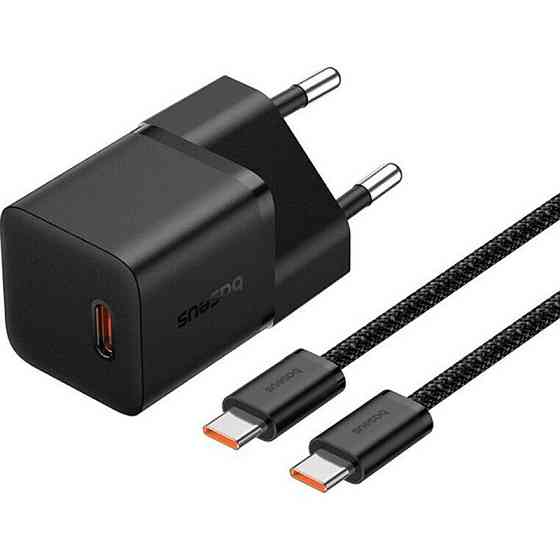 СЗУ Baseus GaN5 Fast Charger (mini) PD20W (1USB-C) + кабель Type-C to Type-C (P10110900113) Херсон