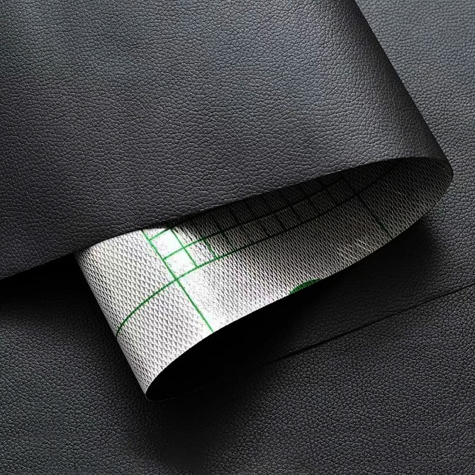 Самоклеюча екошкіра у рулоні 1.37*1m*0.5mm BLACK (D) SW-00001358 Дніпро - зображення 1