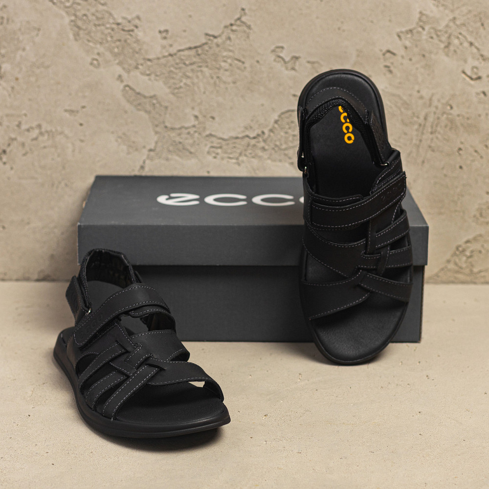 Мужские кожаные сандалии  Black Київ - зображення 7