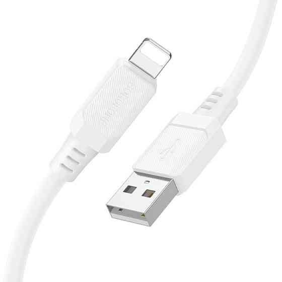 Дата кабель Borofone BX115 Lotto USB to Lightning 2.4A (1m) Херсон