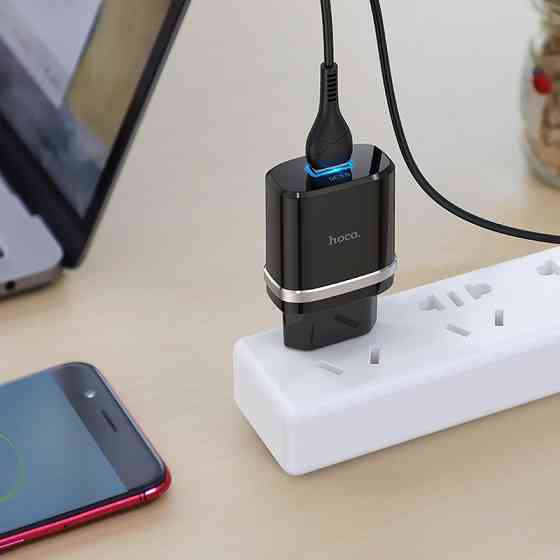 СЗУ Hoco C12Q Smart QC3.0 3A (1USB-A) + кабель USB to MicroUSB Херсон