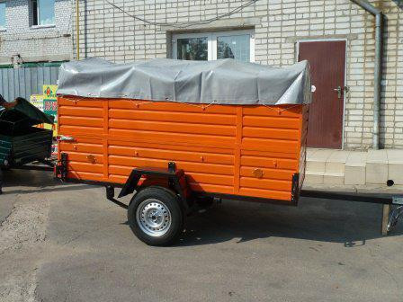 Тент на легковий причіп Лев-25 ПВХ Єврофура Баришівка - зображення 3