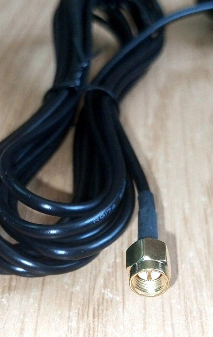 GPS антенна 1575.42 МГц 28 dBi, RHCP, IP67, 3 м кабелю RG 174, SMA-male (штырь) Днепр - изображение 4