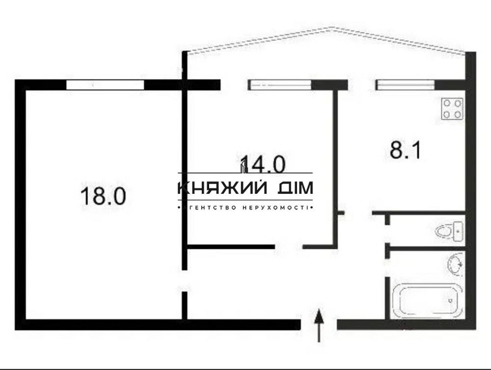 Оренда 2-кімнатна роздільна квартира на Оболоні. № 11194849 Київ - зображення 10