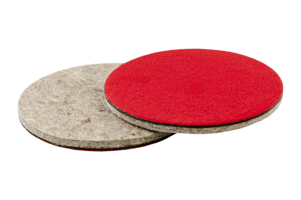 Круг полировочный MASTERTOOL на липучке из натурального войлока жесткий влагостойкий 6 мм Ø 150 мм н Харків - зображення 3