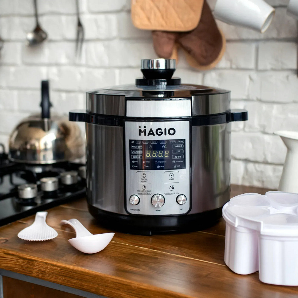 Мультиварка-скороварка Magio MG-429 1200 Вт серебристая Киев - изображение 2