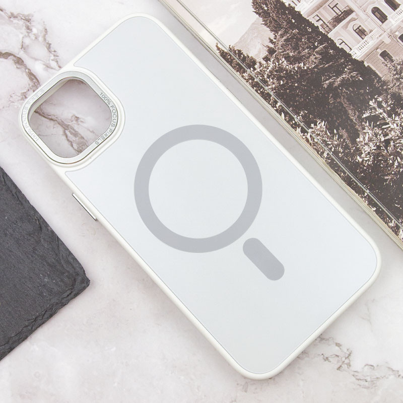 Чехол TPU+Glass Sapphire Midnight Open Camera with MagSafe для Apple iPhone 15 Plus (6.7") Херсон - изображение 8