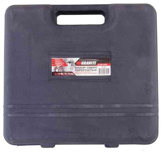 Набор корончатых сверл для плитки GRANITE 5 шт 33-83 мм вольфрамовое напыление напильник кейс 2-08-0 Харьков