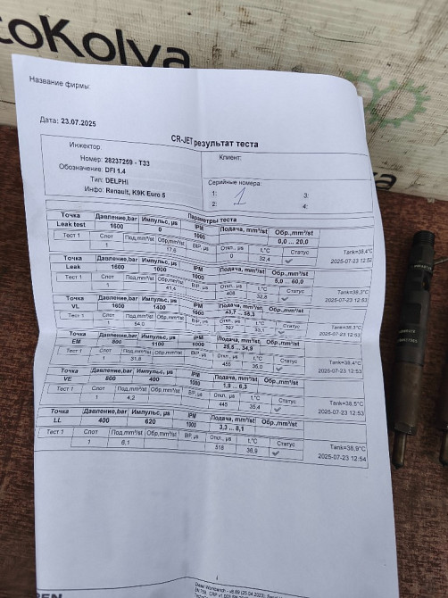 Форсунка Renault Kangoo 1.5 dci 2013-2019 (166000897R) Euro 5 Ковель - зображення 7