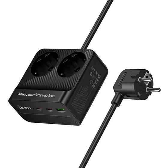 Удлинитель Hoco AC27 Descanso (PD30W/2C/1A/2xSocket) (2m) Херсон