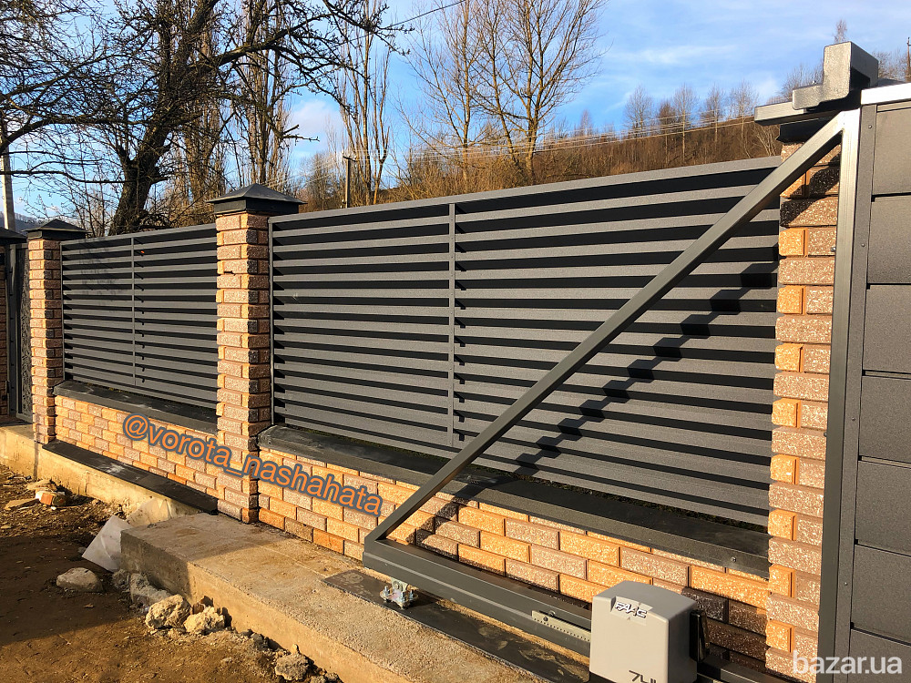 Ворота відкатні,розсувні під ключ,ціна.Автоматика.Сквіра Київська область Сквира - зображення 8